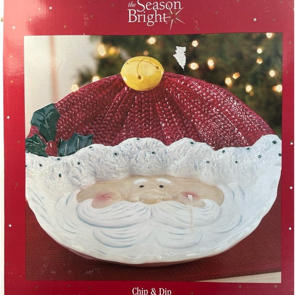 Santa’s Face CHIP & DIP Bowl - Picture 3 of 3